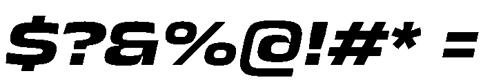 JTCyraxSans ExtendedBoldItalic Instance Font OTHER CHARS