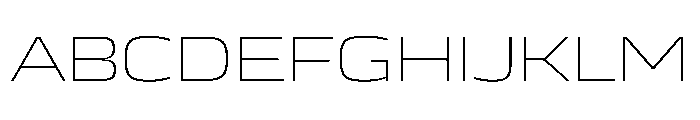 JTCyraxSans ExtendedExtralight Instance Font UPPERCASE