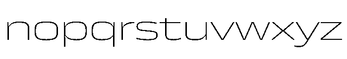 JTCyraxSans ExtendedExtralight Instance Font LOWERCASE