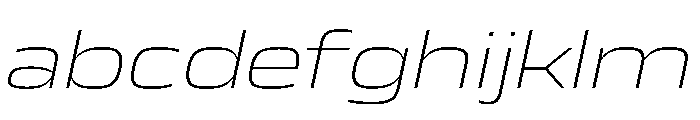JTCyraxSans ExtendedExtralightItalic Instance FONT