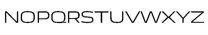 JTCyraxSans ExtendedLight Instance Font UPPERCASE