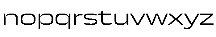 JTCyraxSans ExtendedLight Instance Font LOWERCASE