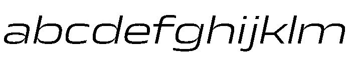 JTCyraxSans ExtendedLightItalic Instance FONT