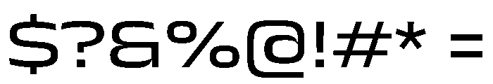 JTCyraxSans ExtendedRegular Instance Font OTHER CHARS