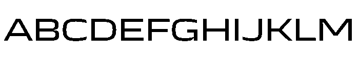 JTCyraxSans ExtendedRegular Instance Font UPPERCASE