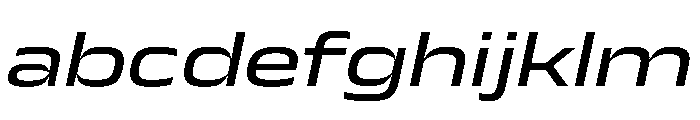 JTCyraxSans ExtendedRegularItalic Instance FONT