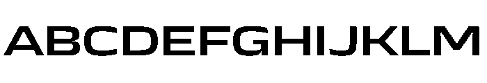 JTCyraxSans ExtendedSemibold Instance Font UPPERCASE