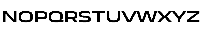 JTCyraxSans ExtendedSemibold Instance Font UPPERCASE