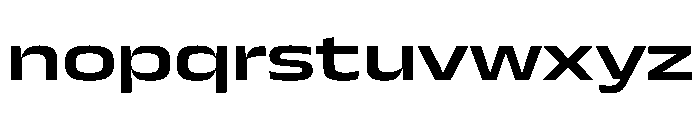 JTCyraxSans ExtendedSemibold Instance Font LOWERCASE