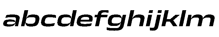 JTCyraxSans ExtendedSemiboldItalic Instance FONT