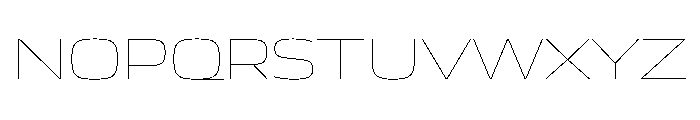 JTCyraxSans ExtendedThin Instance Font UPPERCASE