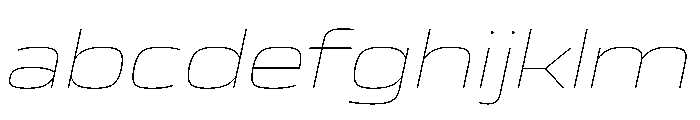 JTCyraxSans ExtendedThinItalic Instance FONT