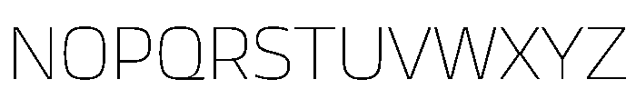 JTCyraxSans Extralight Font UPPERCASE