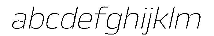 JTCyraxSans ExtralightItalic FONT