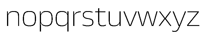 JTCyraxSans Extralight Font LOWERCASE