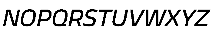 JTCyraxSans RegularItalic Font UPPERCASE