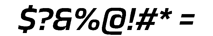JTCyraxSans SemiboldItalic Font OTHER CHARS