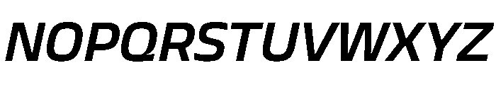 JTCyraxSans SemiboldItalic Font UPPERCASE
