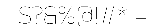 JTCyraxSans Thin Font OTHER CHARS