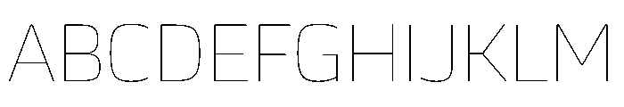 JTCyraxSans Thin Font UPPERCASE
