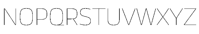 JTCyraxSans Thin Font UPPERCASE