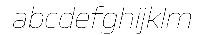 JTCyraxSans ThinItalic FONT
