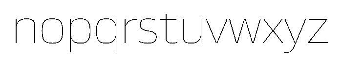 JTCyraxSans Thin Font LOWERCASE