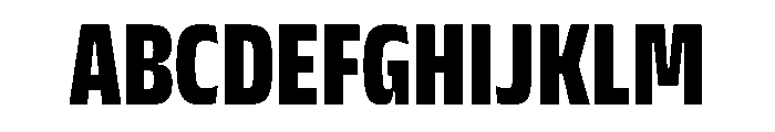 JTCyraxSansCondensed Black Font UPPERCASE