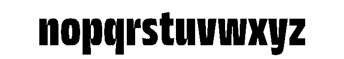 JTCyraxSansCondensed Black Font LOWERCASE