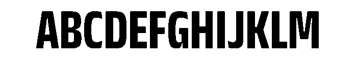 JTCyraxSansCondensed Bold Font UPPERCASE