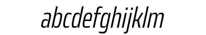 JTCyraxSansCondensed LightItalic FONT