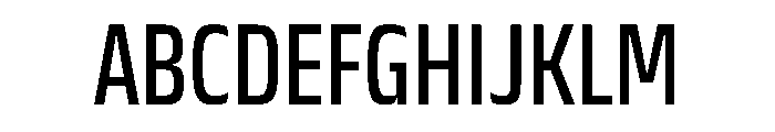 JTCyraxSansCondensed Regular Font UPPERCASE