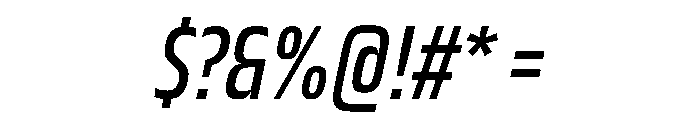 JTCyraxSansCondensed RegularItalic Font OTHER CHARS
