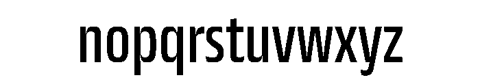 JTCyraxSansCondensed Regular Font LOWERCASE