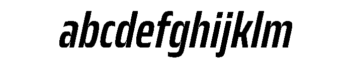 JTCyraxSansCondensed SemiboldItalic FONT