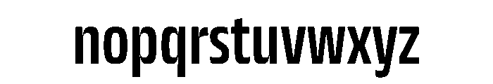 JTCyraxSansCondensed Semibold Font LOWERCASE