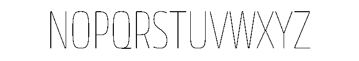 JTCyraxSansCondensed Thin Font UPPERCASE