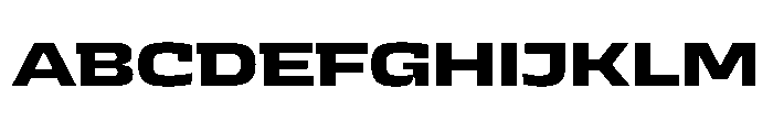 JTCyraxSlab ExtendedBold Instance Font UPPERCASE