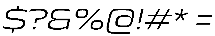 JTCyraxSlab ExtendedLightItalic Instance Font OTHER CHARS