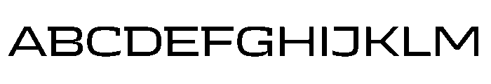 JTCyraxSlab ExtendedRegular Instance Font UPPERCASE