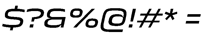 JTCyraxSlab ExtendedRegularItalic Instance Font OTHER CHARS