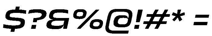 JTCyraxSlab ExtendedSemiboldItalic Instance Font OTHER CHARS
