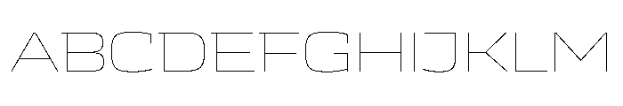 JTCyraxSlab ExtendedThin Instance Font UPPERCASE