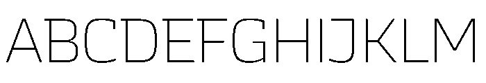 JTCyraxSlab Extralight Font UPPERCASE