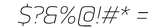 JTCyraxSlab ExtralightItalic Font OTHER CHARS