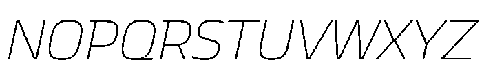 JTCyraxSlab ExtralightItalic Font UPPERCASE
