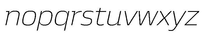 JTCyraxSlab ExtralightItalic Font LOWERCASE