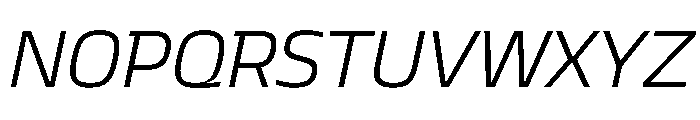 JTCyraxSlab LightItalic Font UPPERCASE