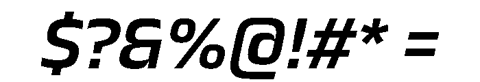 JTCyraxSlab SemiboldItalic Font OTHER CHARS