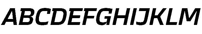 JTCyraxSlab SemiboldItalic Font UPPERCASE